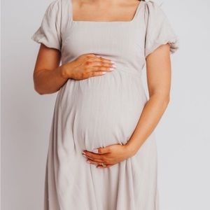 AINSLEY MIDI DRESS PUFF SLEEVES BUMP FRIEDNLY